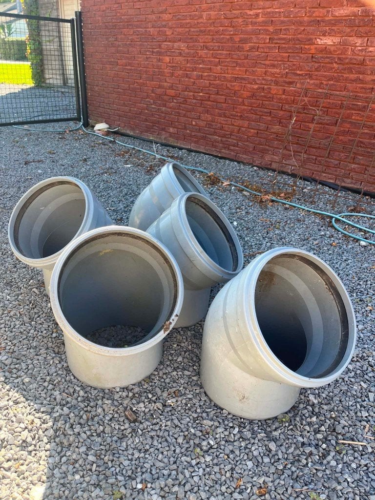 Coude PVC-U d'assainissement Ø315 mm – 45 – mâle/femelle, Ophalen, Bochten, PVC, Zo goed als nieuw