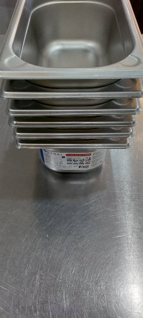RVS HENDI Gastronormbak - 1/4 -, Zakelijke goederen, Ophalen of Verzenden, Nieuw zonder verpakking, Koelen en Vriezen