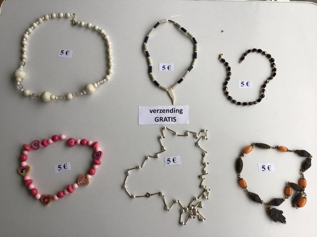 20 chaînes à prix avantageux et livraison gratuite, Bijoux, Sacs & Beauté, Colliers, Comme neuf, Enlèvement ou Envoi