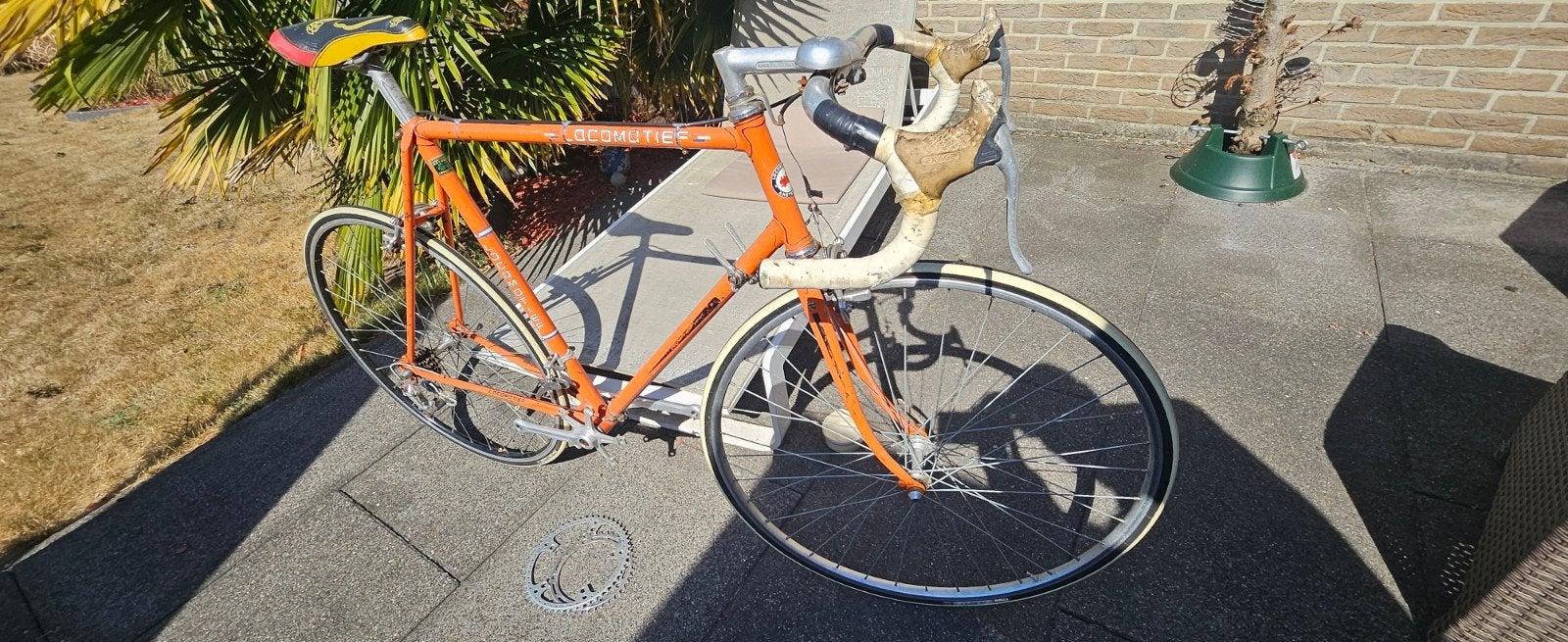 Vintage Locomotief Coppi / Tour de France Racefiets 1968 – R, Fietsen en Brommers, Ophalen of Verzenden, Gazelle