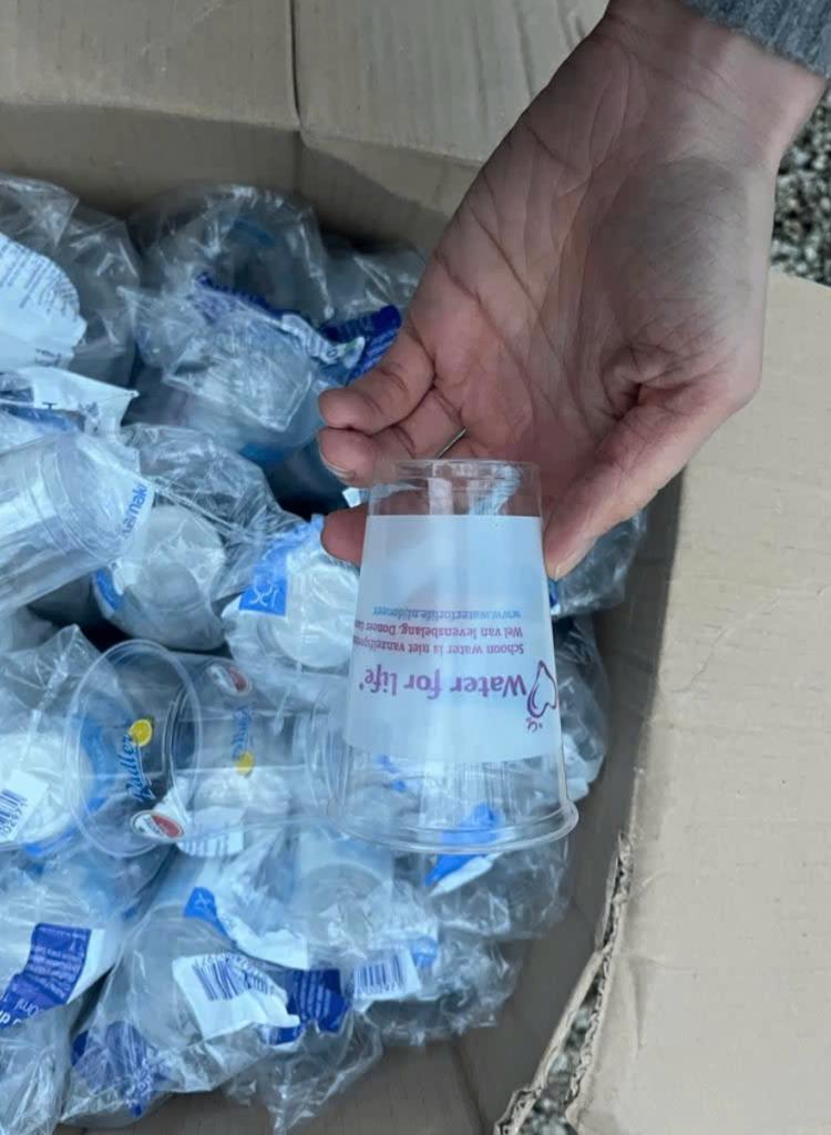 1.000 wegwerp plastic bekers, Ophalen of Verzenden, Nieuw, Waterglas