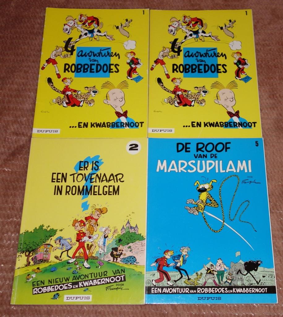 Verzameling strips Robbedoes en Kwabbernoot., Meerdere stripboeken, Ophalen of Verzenden, Gelezen