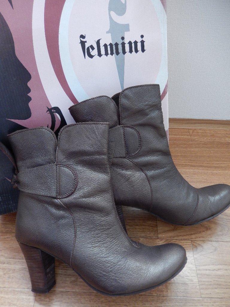 NIEUW enkellaarsjes Felmini 37 brons schoen, Verzenden, Lage of Enkellaarzen, Nieuw, Felmini