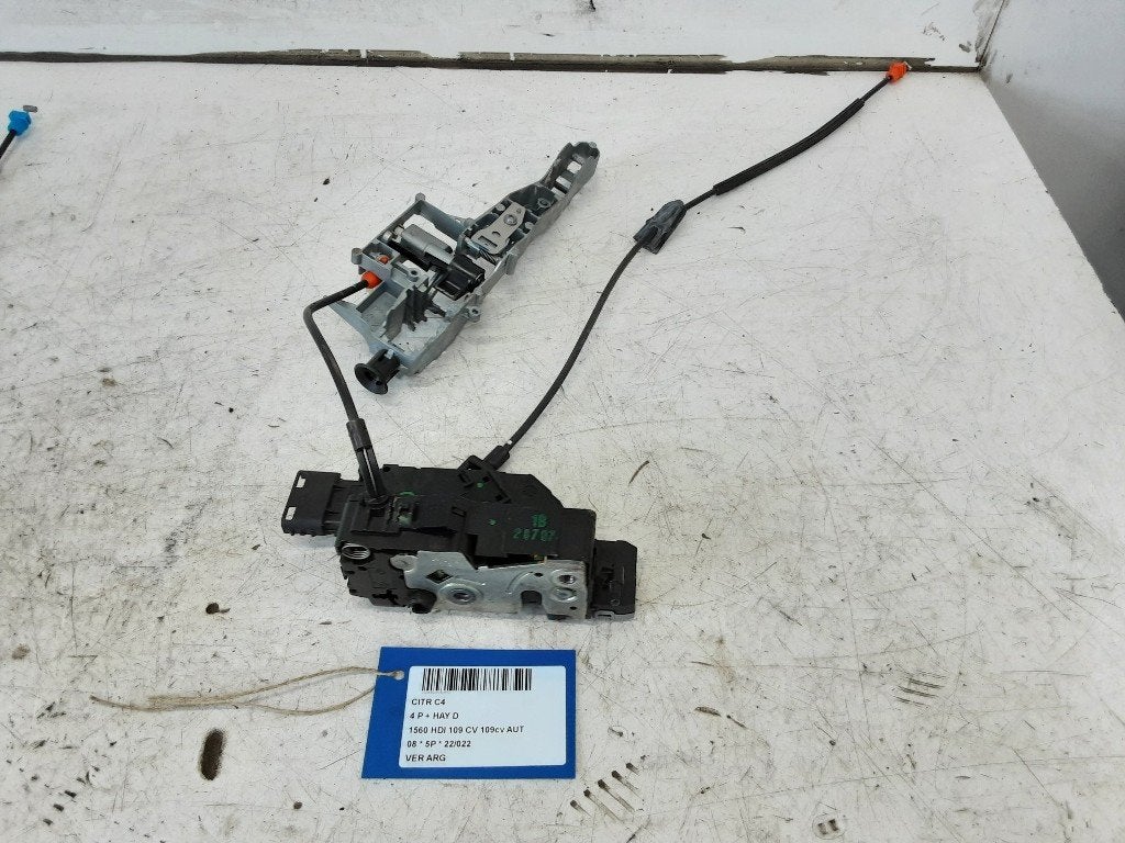 SERRURE DE PORTE ARRIÈRE GAUCHE C4 Grand Picasso (UA), Utilisé, Arrière, Citroën