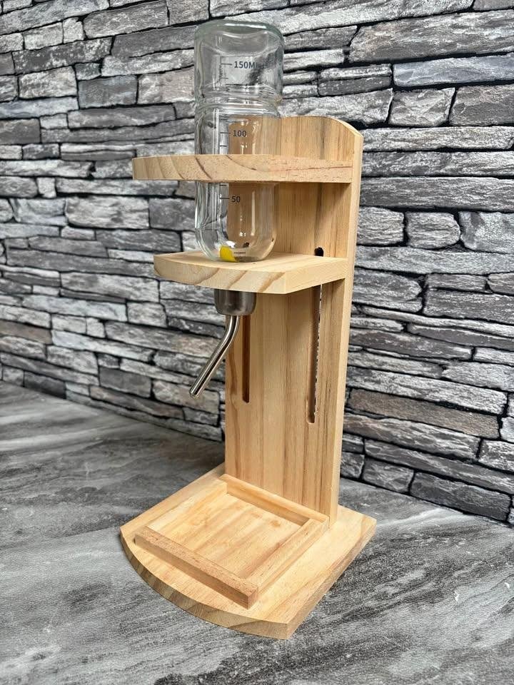 Houten drinkfleshouder hamster kleine knaagdier, Dieren en Toebehoren, Ophalen, Zo goed als nieuw, Knaagmateriaal