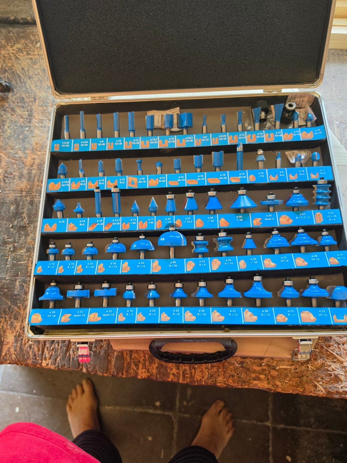 frezen set voor tafelfrees, Doe-het-zelf en Bouw, Gereedschap | Freesmachines, Ophalen