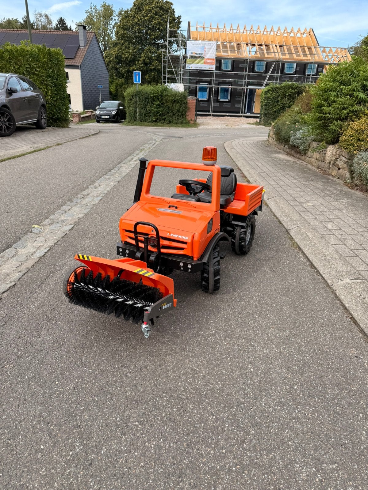 Rolly Toys Unimog à pédales + accessoires, dès 3 ans, Enlèvement, Comme neuf, Autres marques, Avec chariot ou remorque