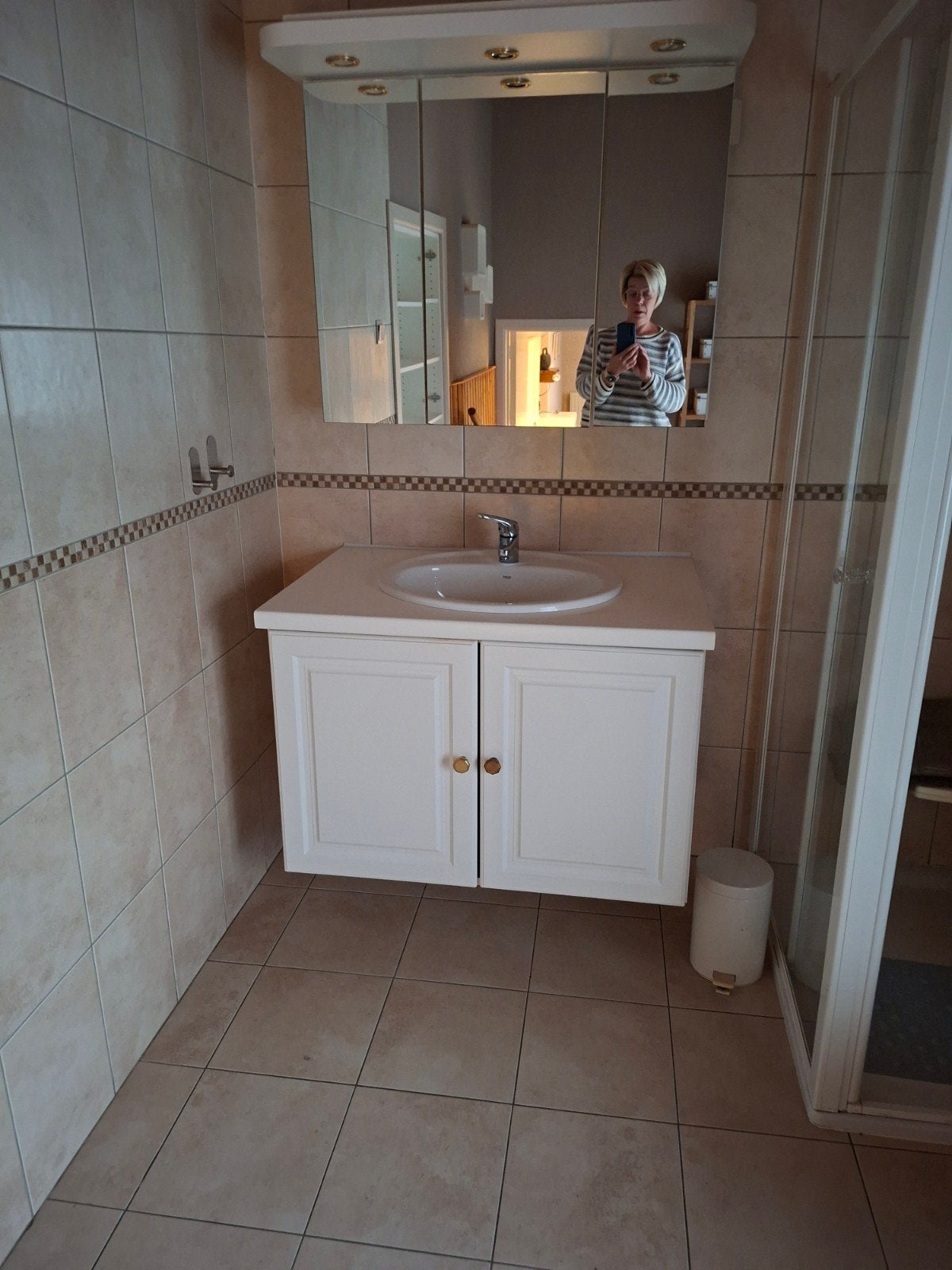armoire de salle de bain, Enlèvement, Utilisé, Inox, Lavabo