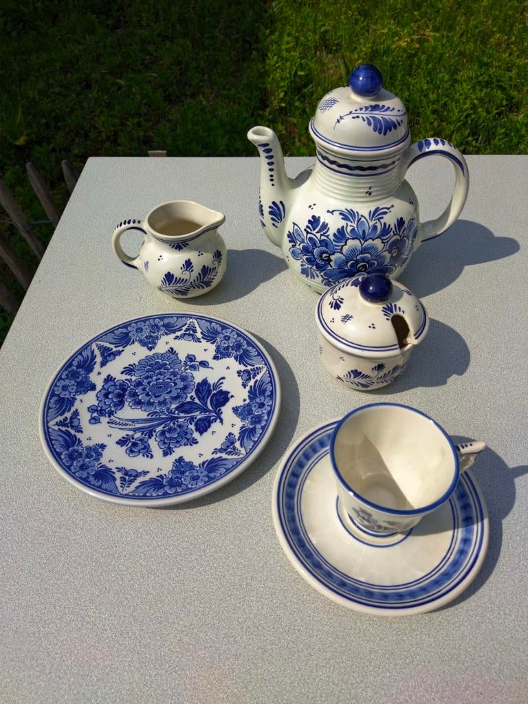 Theeset Delfts blauw, Ophalen