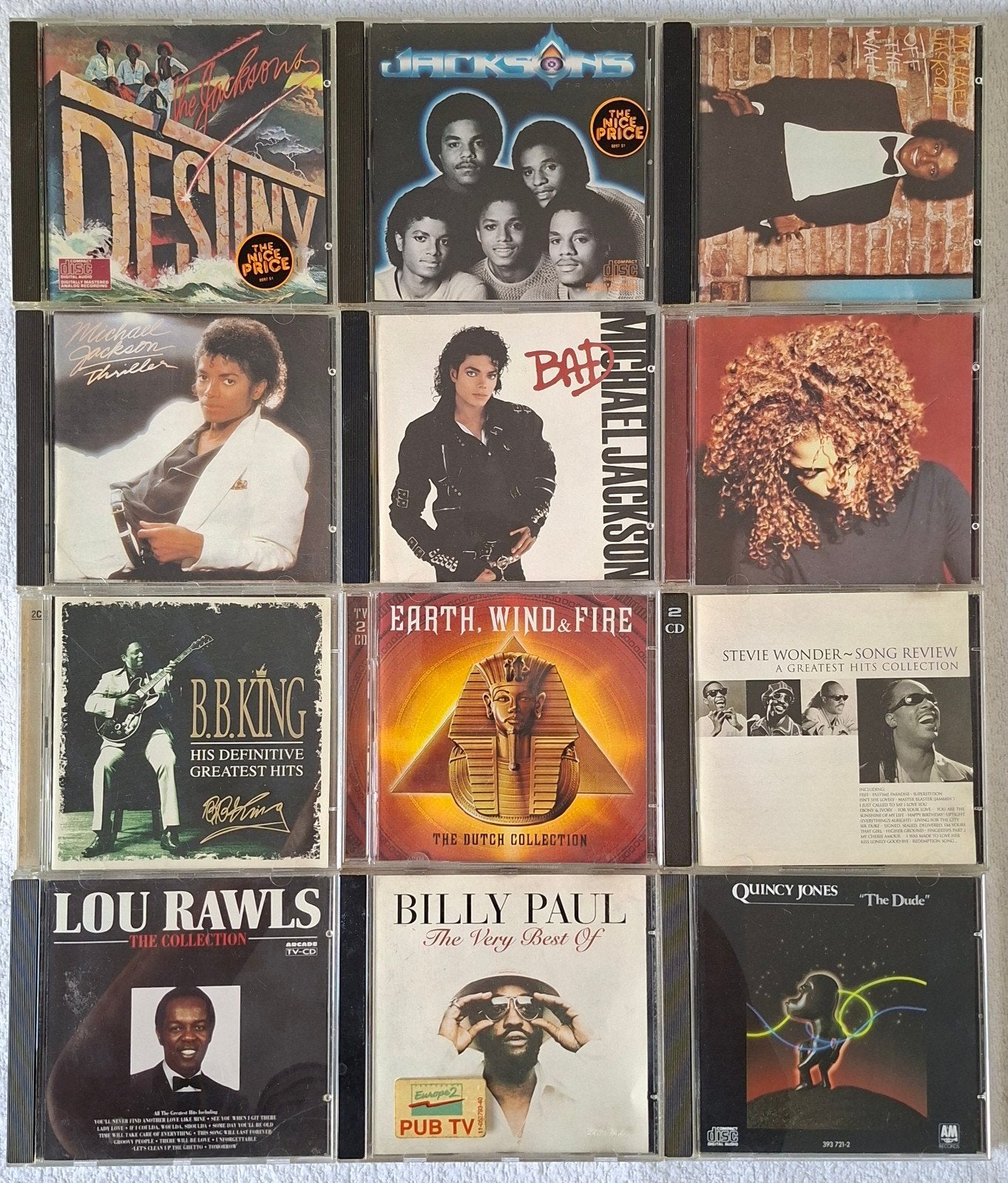 Michael Jackson, BB King, Stevie Wonder, EW&F ea - 12 CD set, CD & DVD, Envoi, Utilisé, Soul