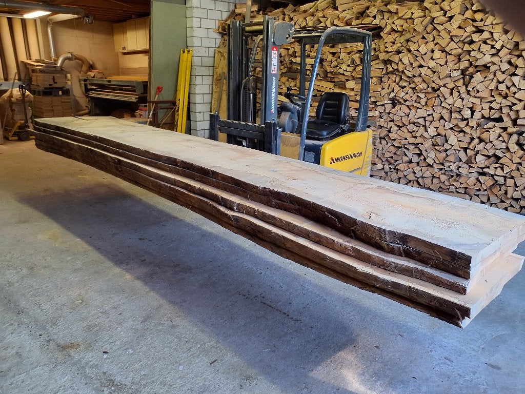 Franse Eik boolplanken, Neuf, 50 mm ou plus, 300 cm ou plus, Chêne