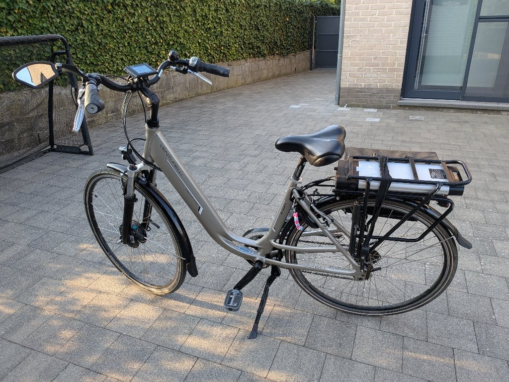 Venturelli elektrische fiets voorwielmotor Bafang, Fietsen en Brommers, Ophalen, Gebruikt, 50 km per accu of meer, Overige merken