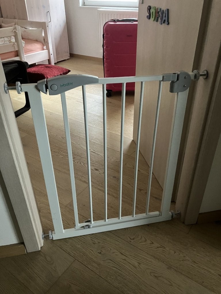 Barrière porte (bébé, chien,...), Ophalen, Overige materialen, Zo goed als nieuw, Klemhekje