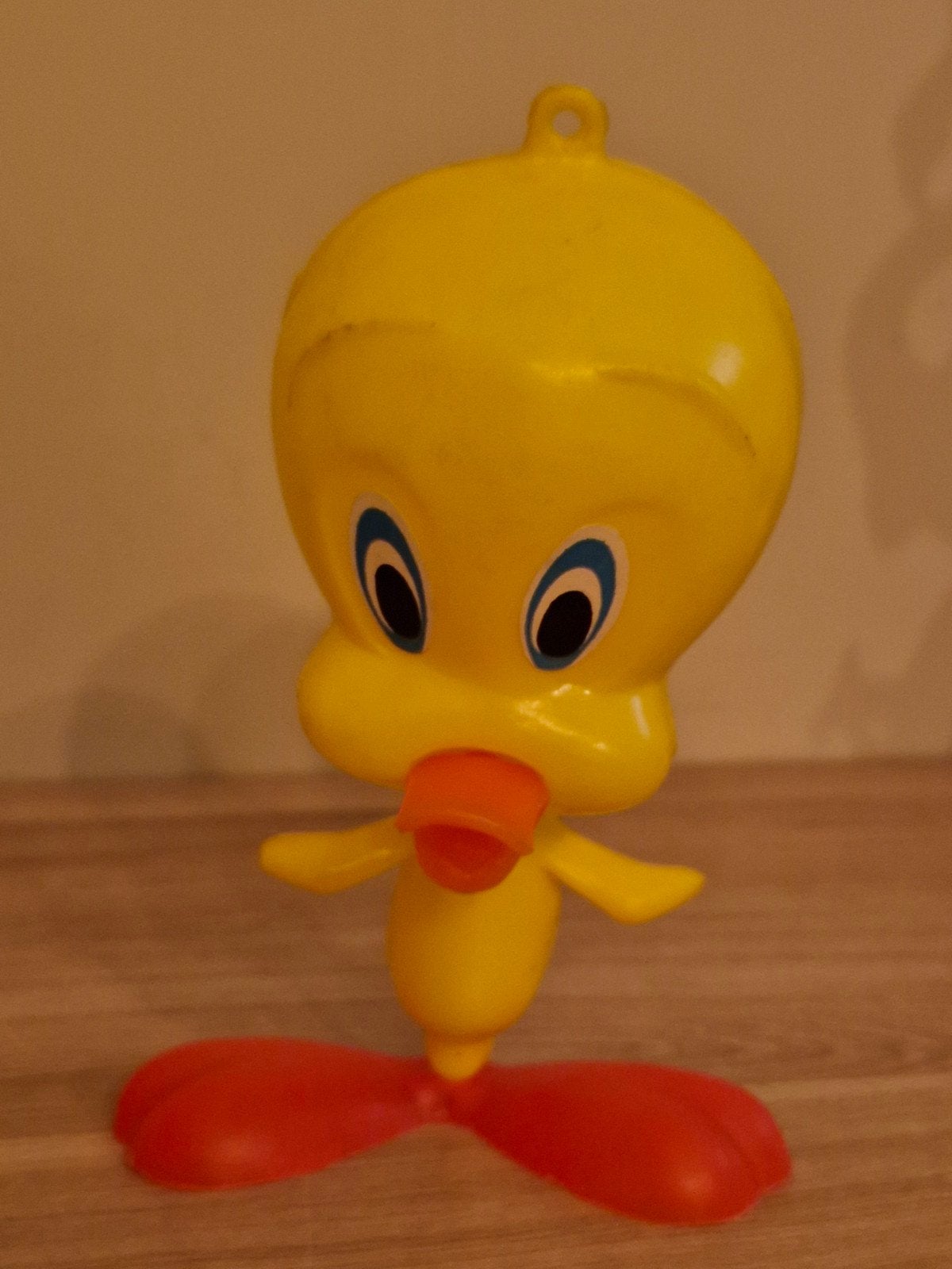 zeer oude plastic , Tweety figuur ,retro goede staat , 19 cm, Enlèvement ou Envoi, Looney Tunes, Utilisé, Statue ou Figurine