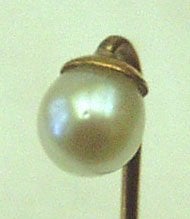 Dasspeld goud 18 kt parel., Ophalen of Verzenden, Goud, Overige typen