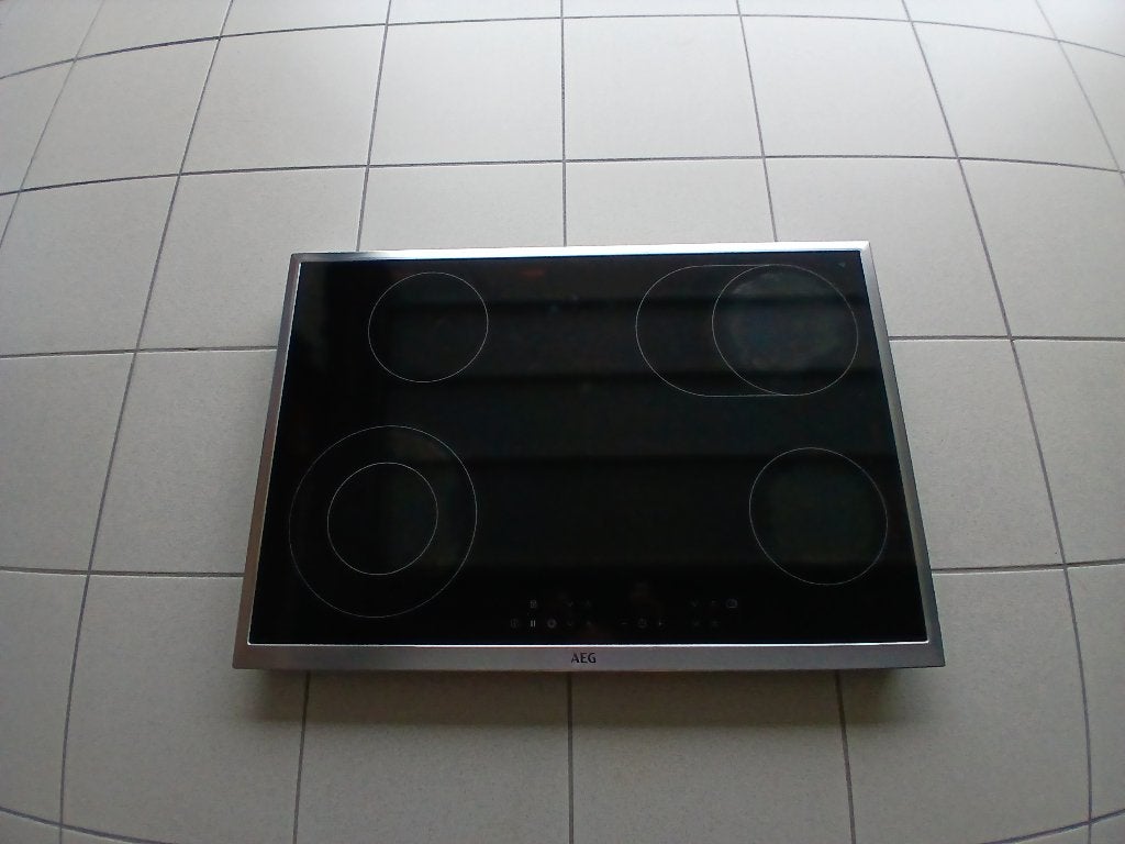 Vitro keramische kookplaat, Elektronische apparatuur, Ophalen, Gebruikt, 4 kookzones, Inbouw