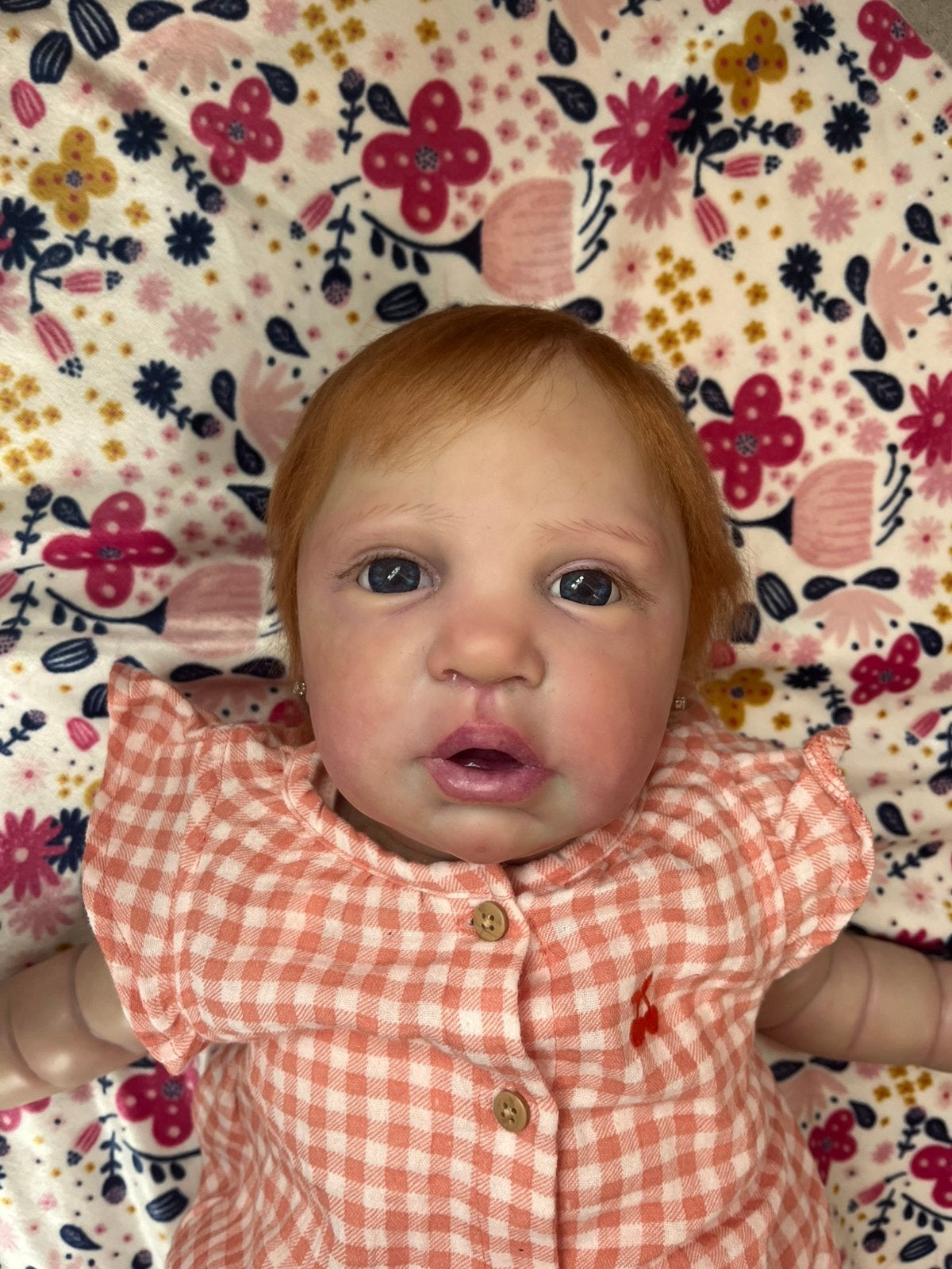 Reborn baby meisje, Verzamelen, Poppen, Ophalen of Verzenden, Zo goed als nieuw, Babypop, Levensecht of Reborn