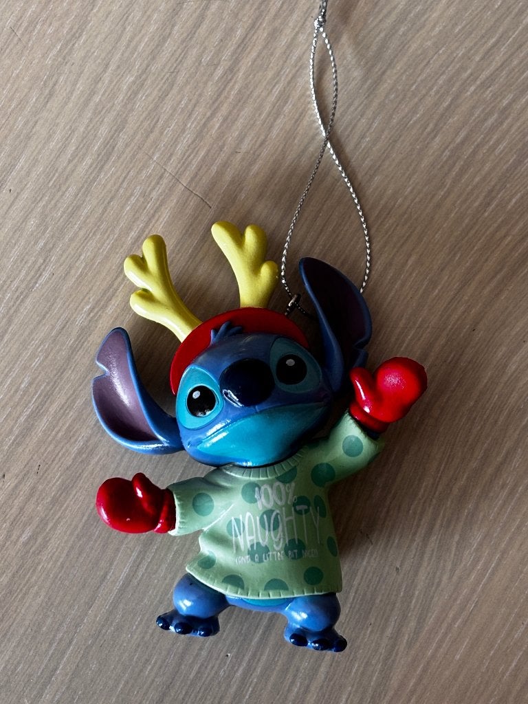 Disney Stich hanger voor in de kerstboom 1 x gebruikt, Ophalen of Verzenden, Zo goed als nieuw