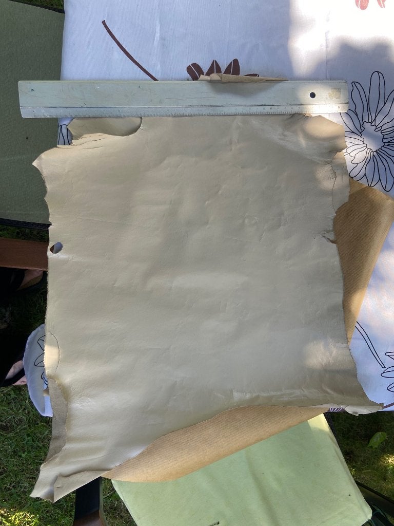 lamsleder, Ophalen, Nieuw, Beige