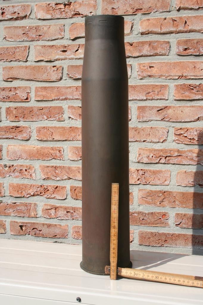 Obus 90mm luchtafweergeschut WW2, Ophalen of Verzenden, Landmacht, Hulzen of Bodemvondsten