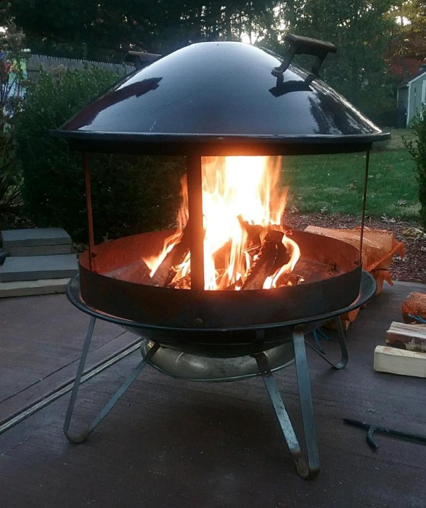 Vuurkorf - buiten openhaard Weber, Tuin en Terras, Ophalen, Zo goed als nieuw