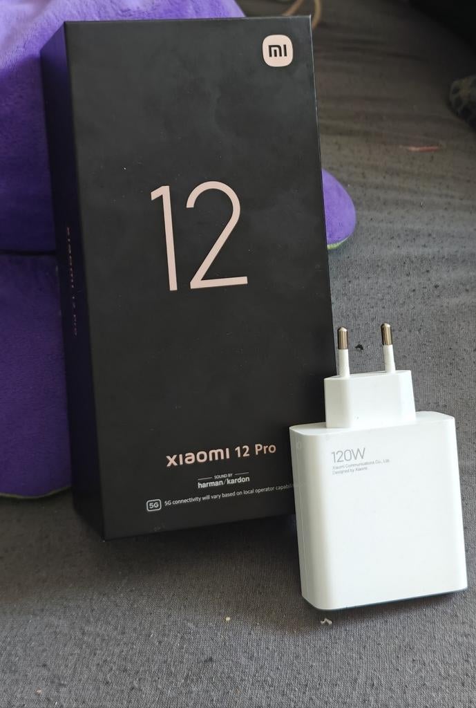 Xiaomi 12 pro avec boîte et chargeur, Enlèvement