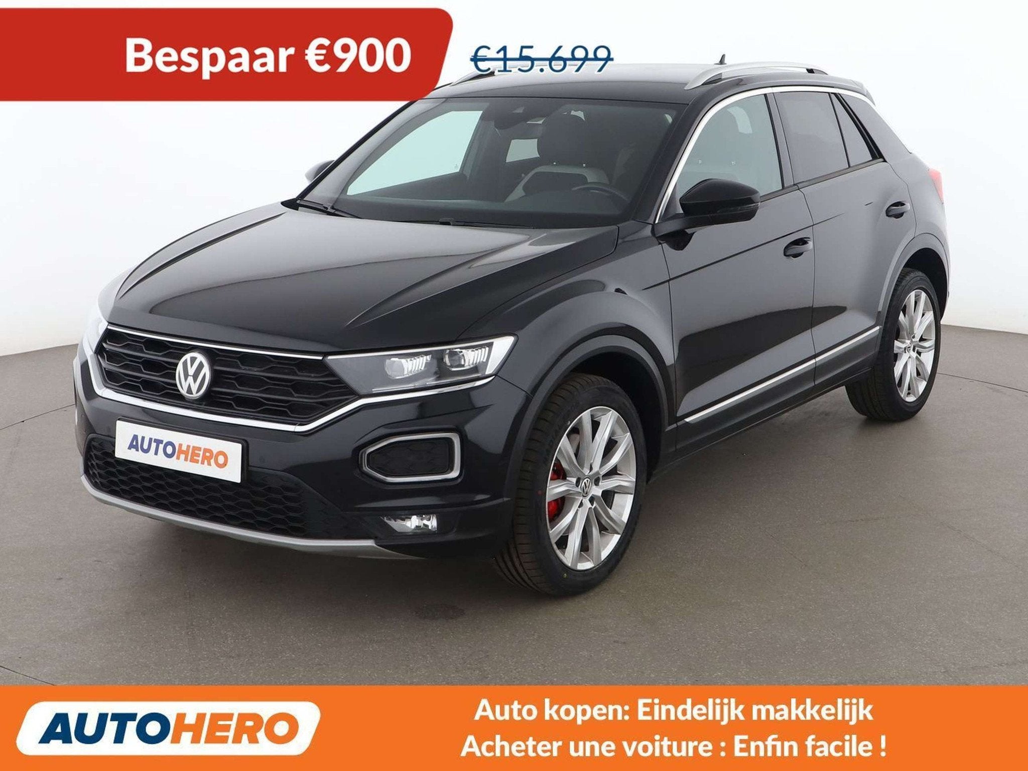 Volkswagen T-Roc 1.5 TSI ACT Sport (bj 2019), Auto's, Volkswagen, Voorwielaandrijving, 1330 kg, Zwart, 152 g/km