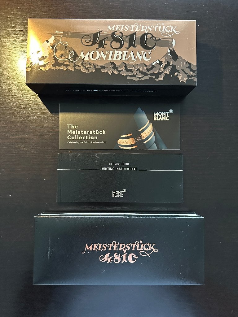Montblanc Meisterstuck 90 jaar FP 149 roodgoud verguld M, Verzamelen, Nieuw, Met doosje, Ophalen of Verzenden, Vulpen