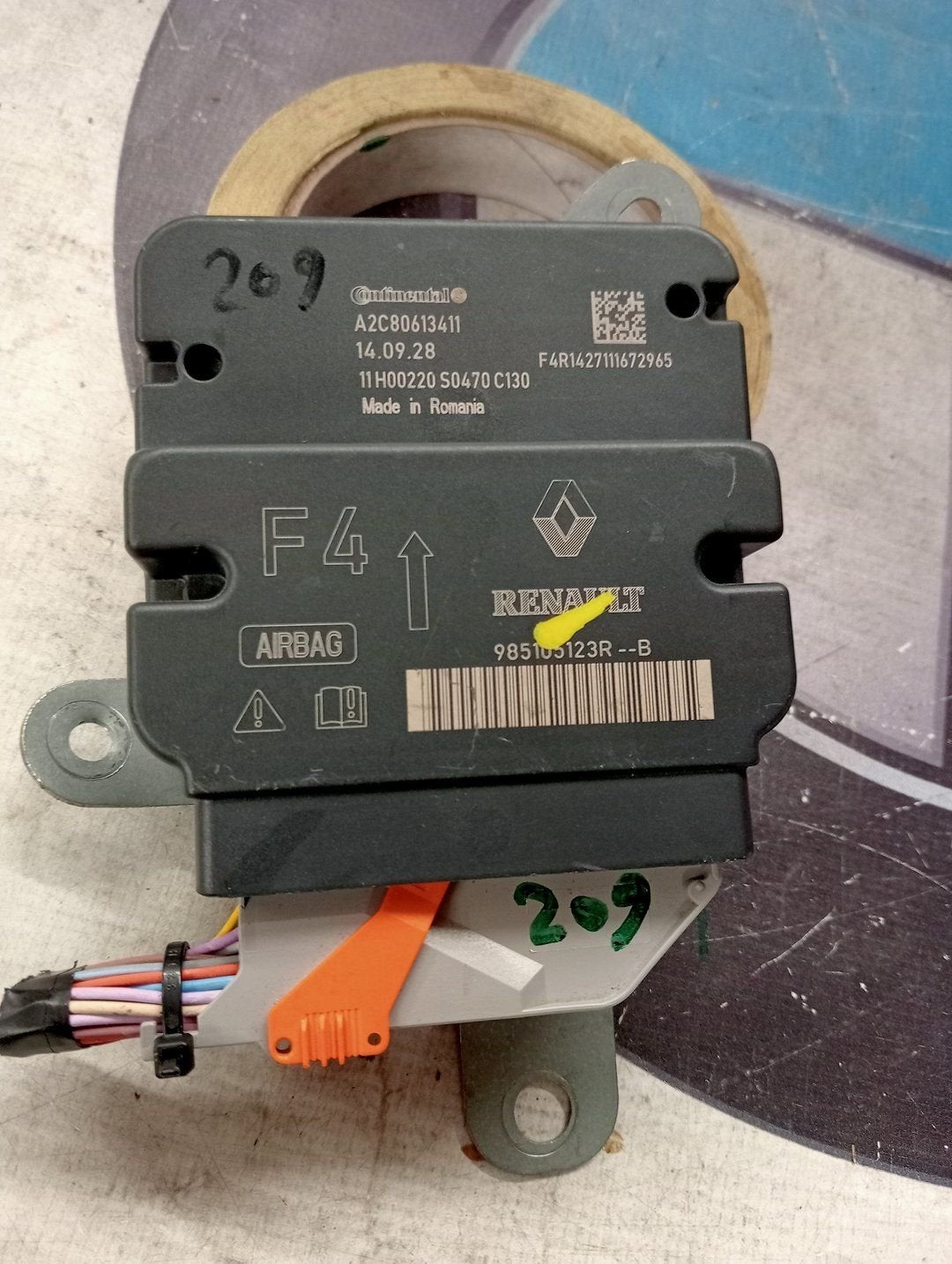 Renault Captur (2R)  Airbag module 985105123R, Renault, -, Utilisé, -