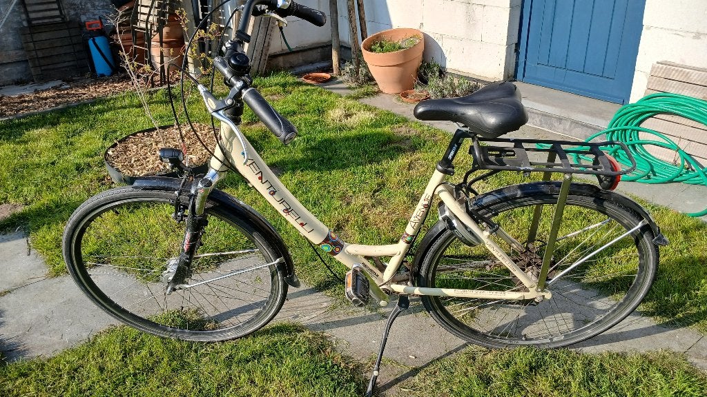 Dames / tienerfiets, Fietsen en Brommers, Ophalen, Gebruikt, Velgrem, Versnellingen