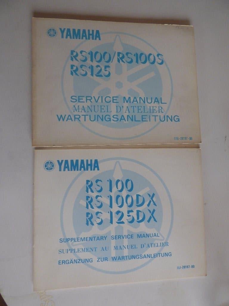 YAMAHA RS100 / RS100S / RS125 SERVICEHANDLEIDING & SUPPL., Ophalen of Verzenden, Yamaha