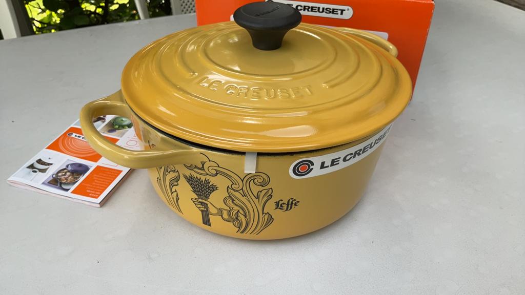 Le Creuset Leffe, Huis en Inrichting, Keuken | Potten en Pannen, Kookpan of Snelkookpan, Gietijzer, Nieuw, Ophalen of Verzenden