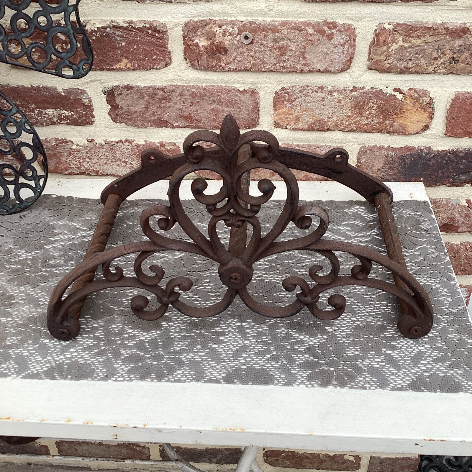 Gietijzeren tuinslanghouder, Tuin en Terras, Ophalen of Verzenden, Gebruikt