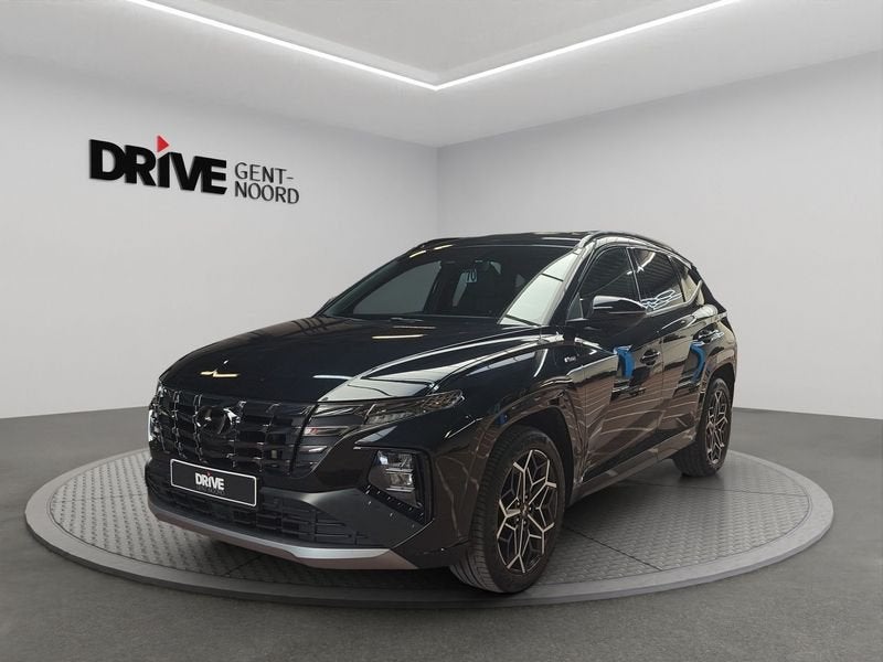 Hyundai Tucson T-GDi N-Line MHEV 7DCT, Auto's, 4 cilinders, Leder en Stof, Zwart, Bedrijf