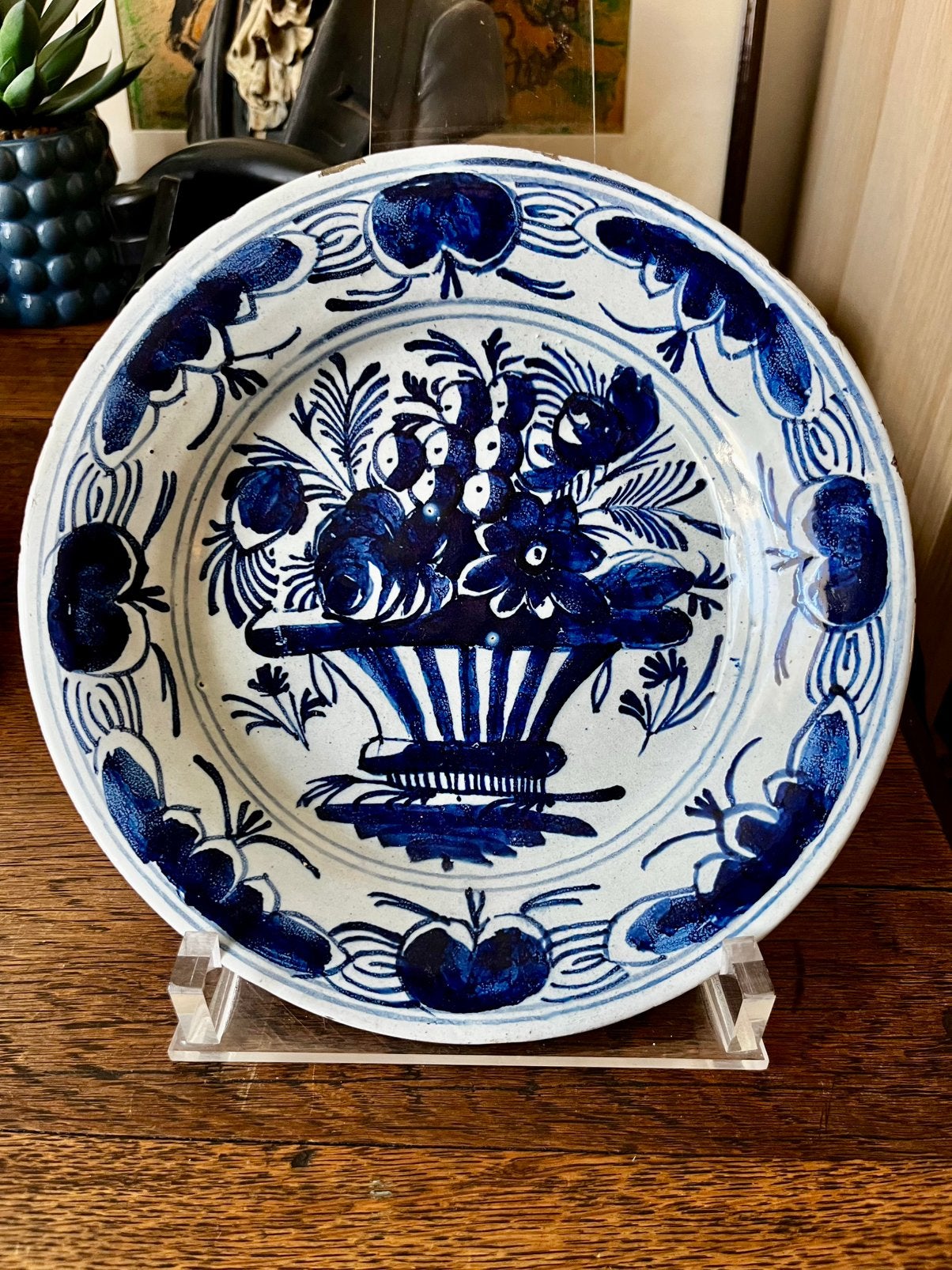 18de eeuws Delfts bord, Ophalen of Verzenden