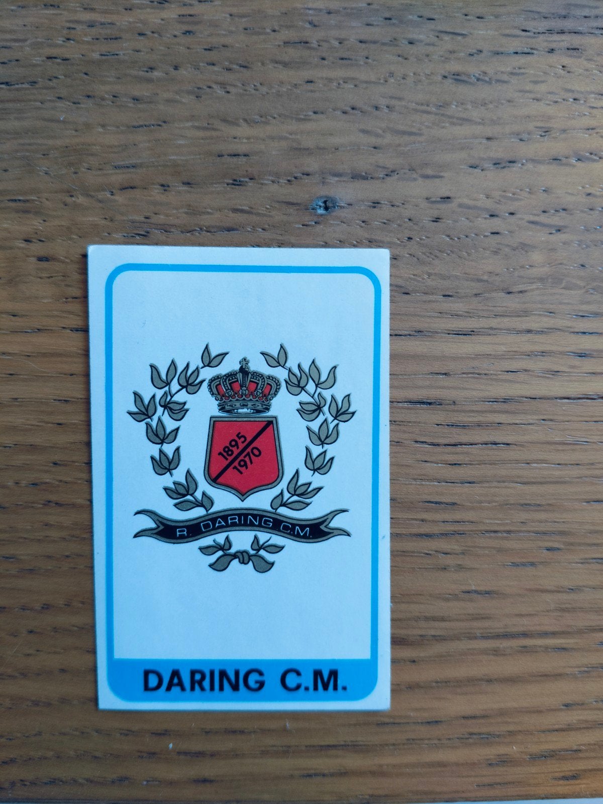 Panini Football 1972-1973 Embleem Daring Molenbeek, Ophalen of Verzenden
