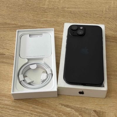Apple iphone 15 PLUS 512 GB Zwart nieuwstaat garantie, Ophalen, Zo goed als nieuw, Apple
