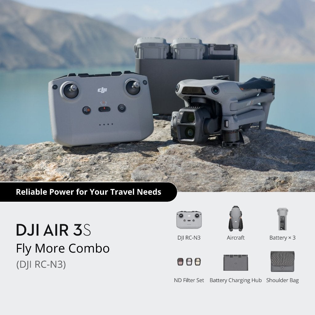 Combo Fly More pour DJI Air 3S, 250 à 900 g, Enlèvement ou Envoi, Qualité supérieure, Plus de 45 minutes