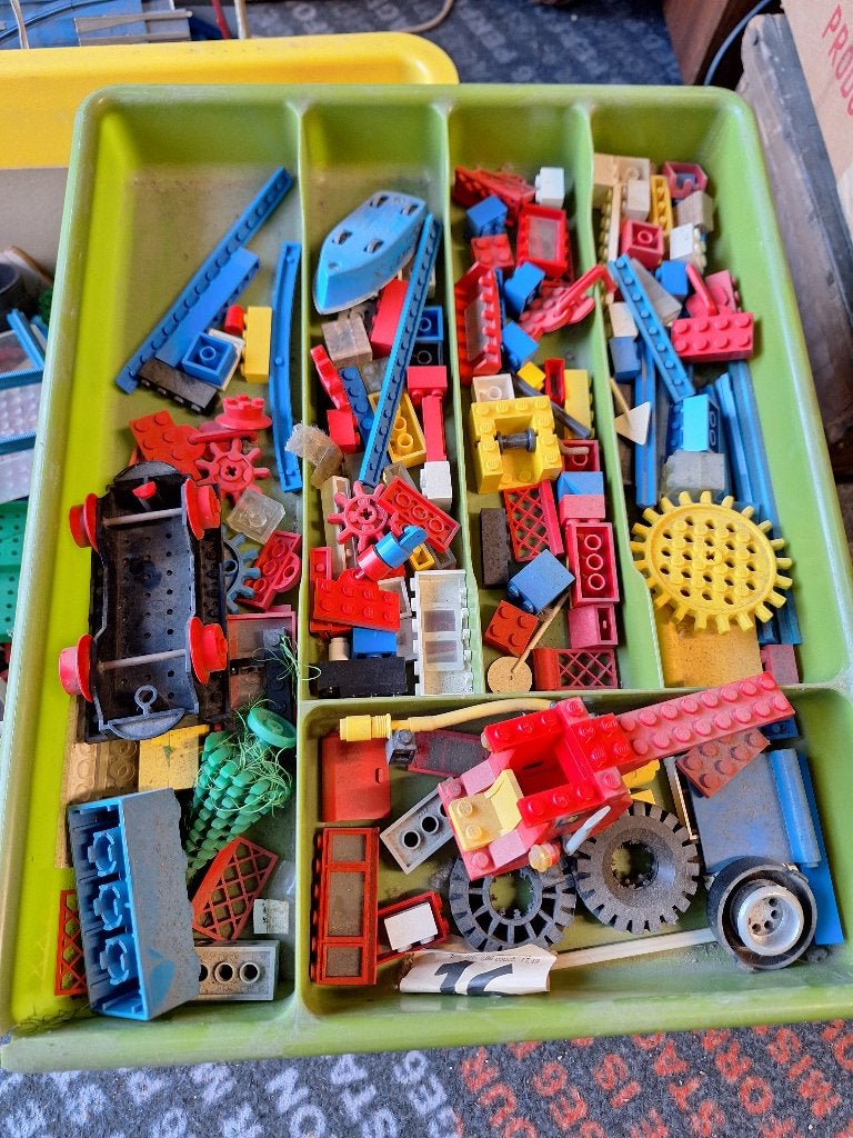 Paar bakjes oude Lego, Antiek en Kunst, Ophalen of Verzenden
