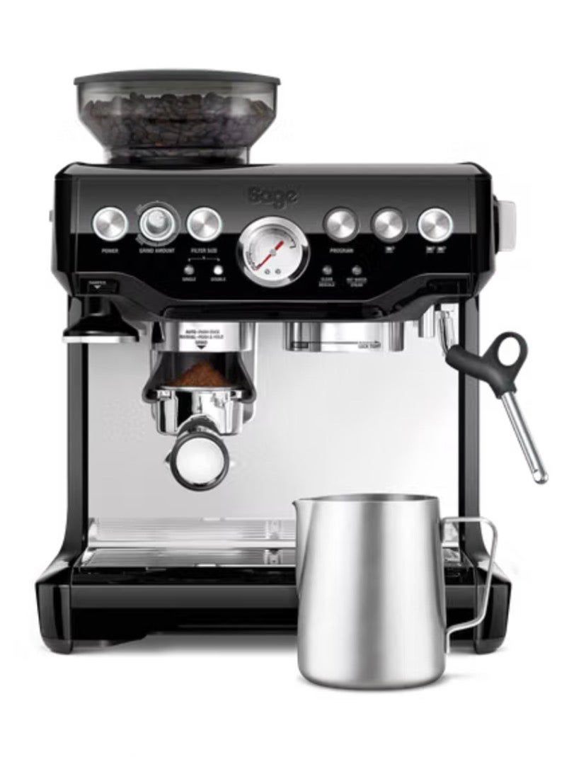 Sage Barista Express black sesame NIEUW, Elektronische apparatuur, Ophalen of Verzenden, Zo goed als nieuw, Koffiemachine, Koffiebonen