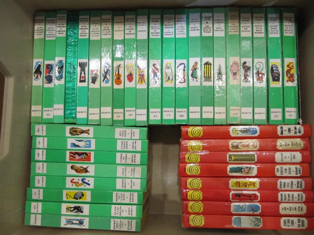 Lot de 71 livres Collection Verte + Rouge et Or, Livres, Enlèvement, Utilisé, Walter Farley, Fiction