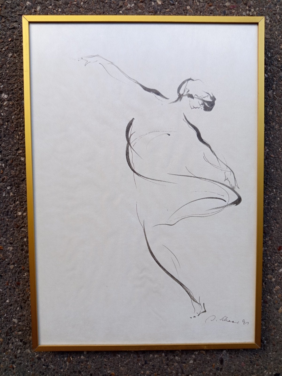Inkttekening Ingrid Schaar, Ophalen, Tekening