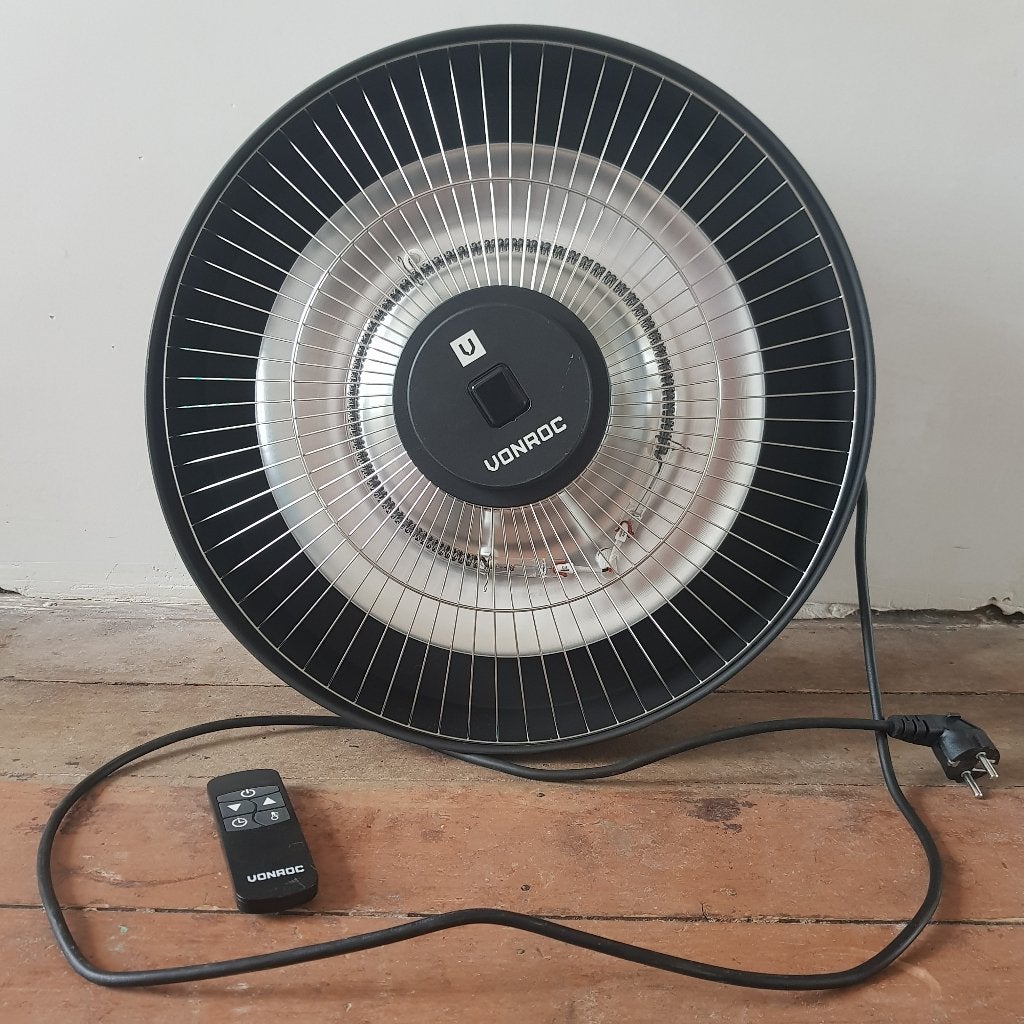 Vonroc heater, terrasverwarmer, 2000W, Tuin en Terras, Terrasverwarmers, Ophalen, Zo goed als nieuw, Elektrisch, Plafond
