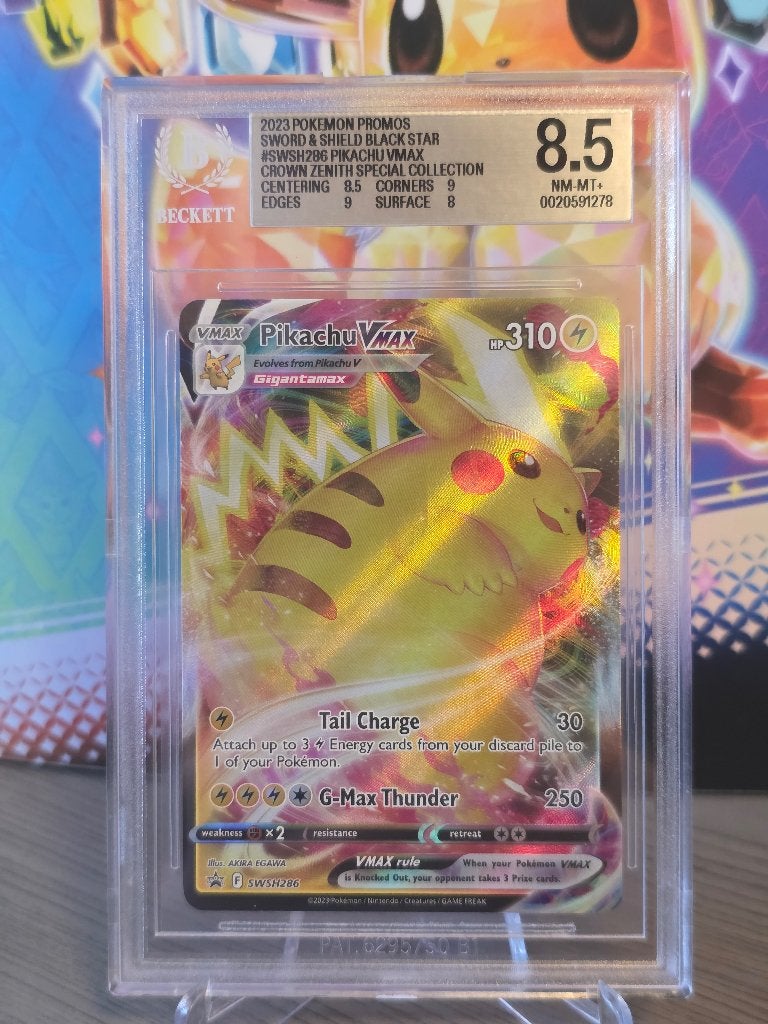 Pikachu VMAX Sword & Shield Promo Promo SWSH286 BGS 8.5, Hobby en Vrije tijd, Verzamelkaartspellen | Pokémon, Ophalen of Verzenden