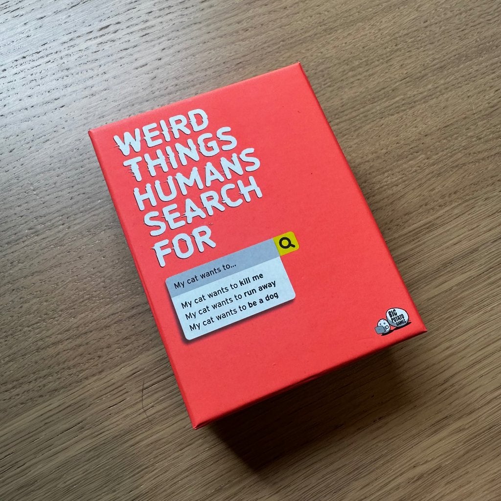Weird things humans search for - card game, Een of twee spelers, Ophalen, Zo goed als nieuw, Big potato