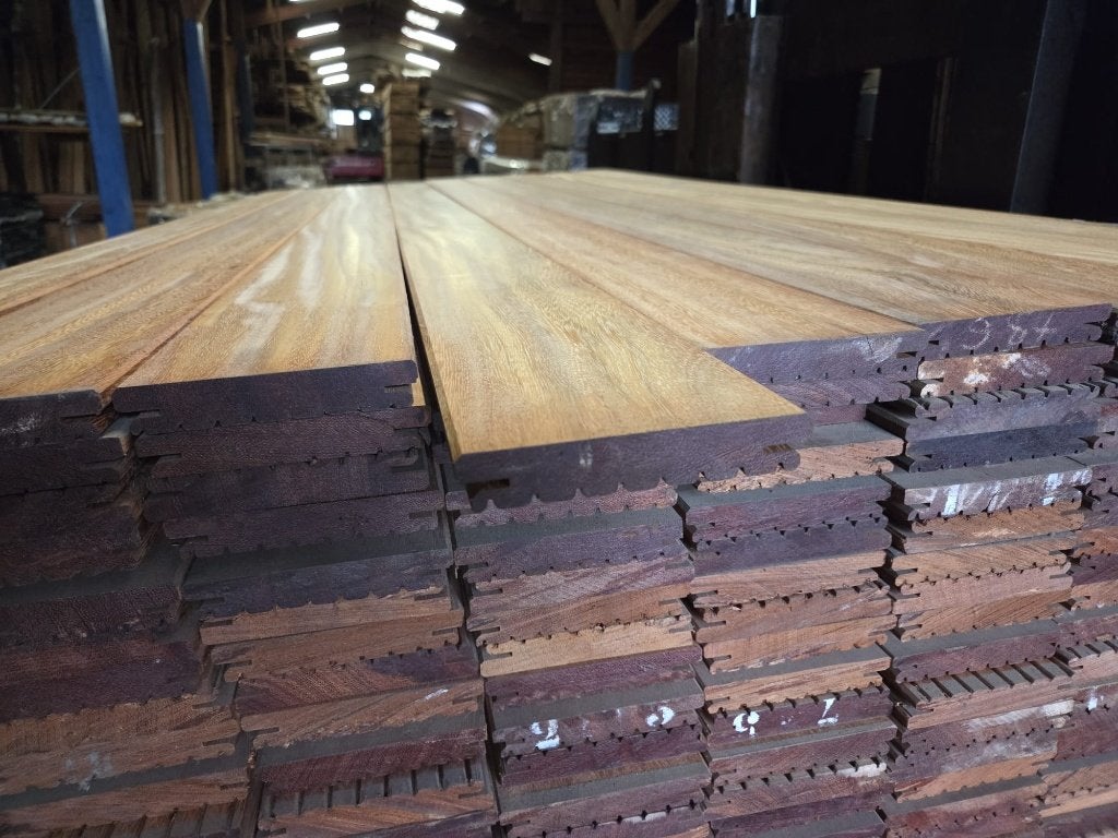 Lot de 175 m2 de terrasse Tali en bois dur 4,25 €/m1, Neuf, Bois dur, 250 cm ou plus, Enlèvement ou Envoi