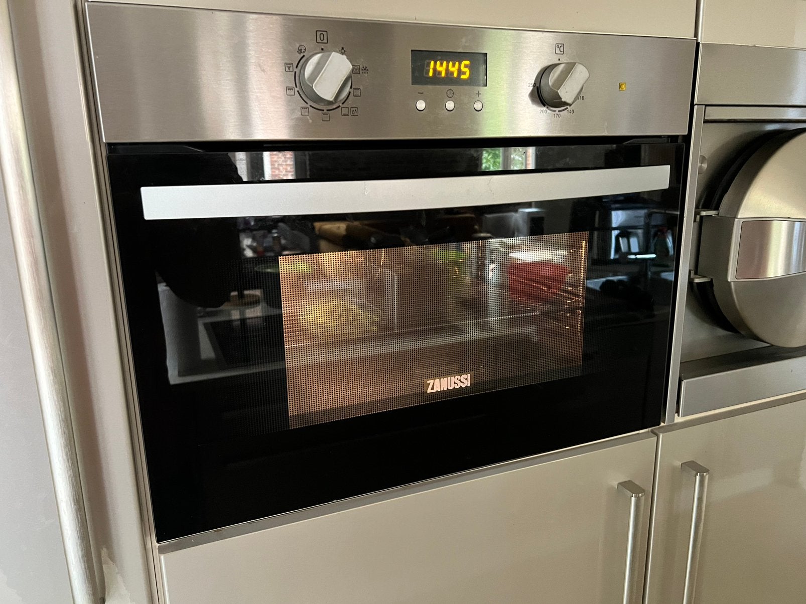 Inbouwoven Zanussi, Elektronische apparatuur, Ophalen, Whirlpool, Hete lucht, Zo goed als nieuw