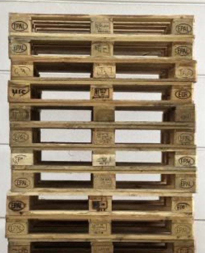Euro pallet per stuk verkrijgbaar, Doe-het-zelf en Bouw, Ophalen, Gebruikt, Pallet