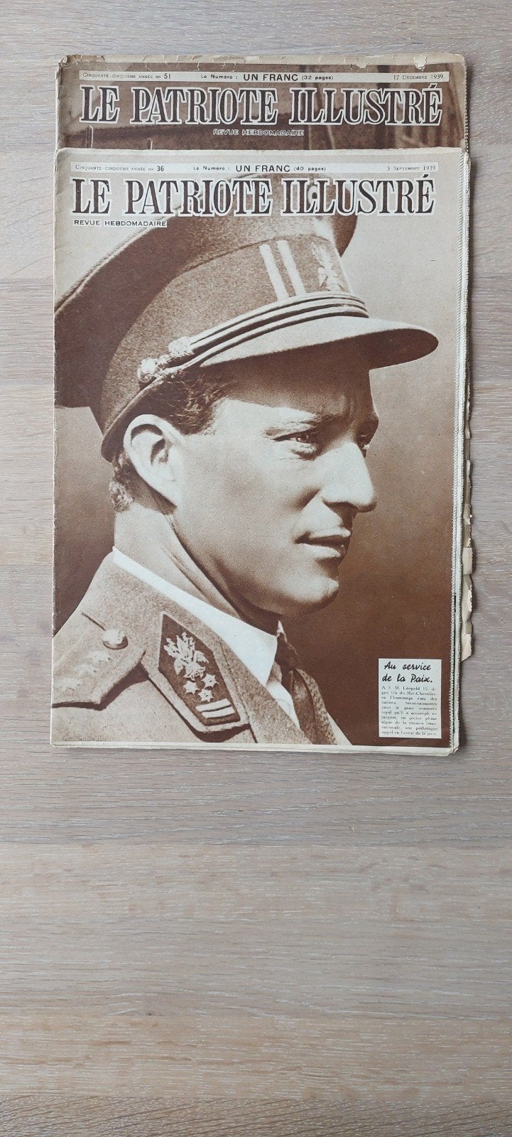 5 ex. Le Patriote Illustré (1935-1939), WO2., Collections, Enlèvement ou Envoi, 1920 à 1940, Journal ou Magazine