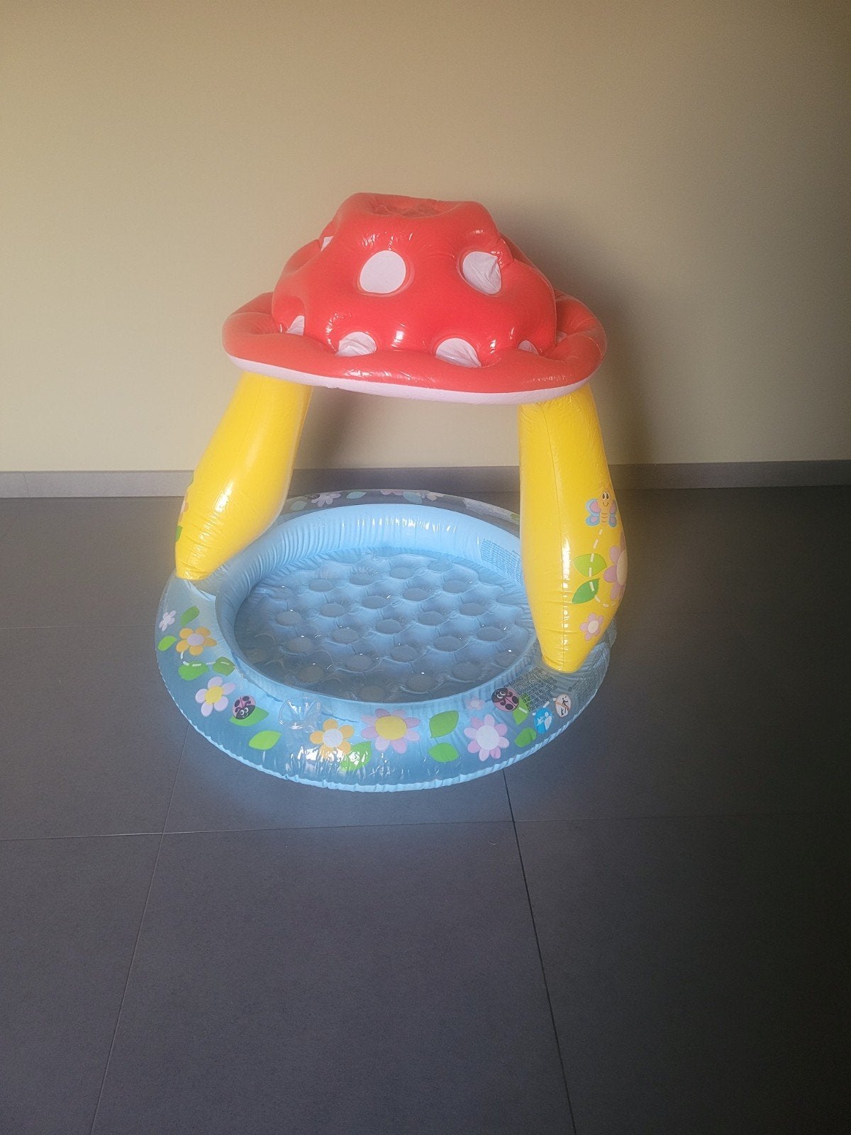Opblaasbad en zwemtrainer, Ophalen